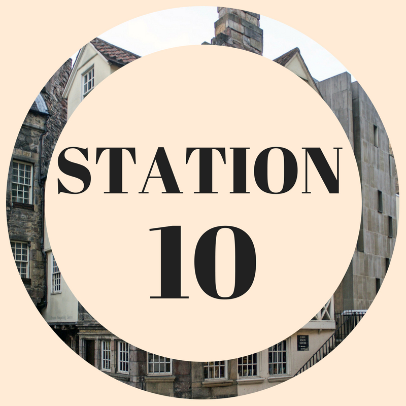 John Knox House Station 10 Sign